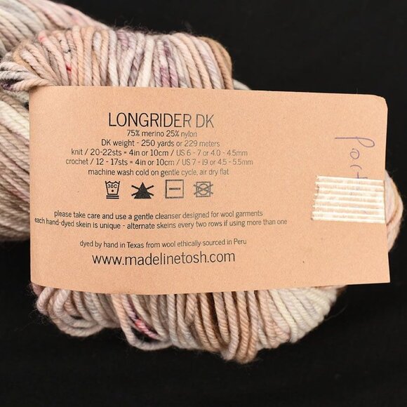 MadelineTosh Longrider DK Yarn Hand Dyed Merino Nylon Blend Porter Colorway - Picture 3 of 3